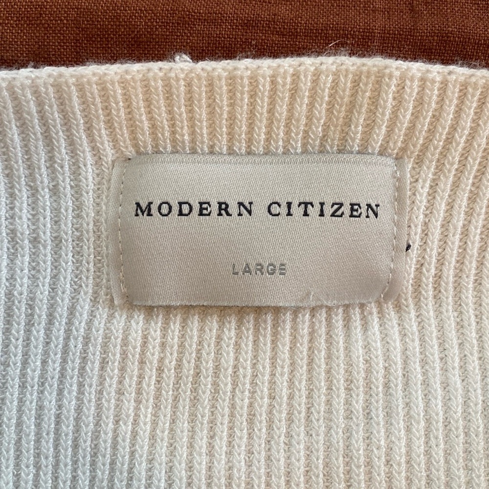 Modern Citizen White Off-the-Shoulder Sweater